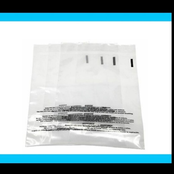 50ct~ 8x10’ Clear Poly Bags-Suffocation Label🟣🆕🟣 W/Free 50ct Thank You Stickers - Picture 3 of 7